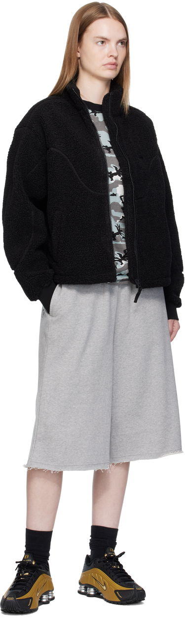 Jakke Dime Dime Polar Fleece Sherpa Zip Jacket Sort | DIMEFA258BLK, 3