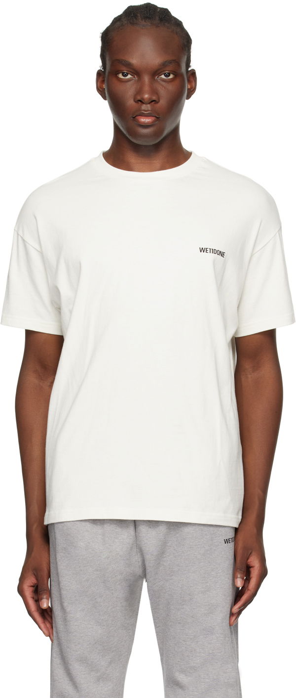 T-shirt We11done Patch T-Shirt Hvid | WD-TT1-23-796-U-IV, 0