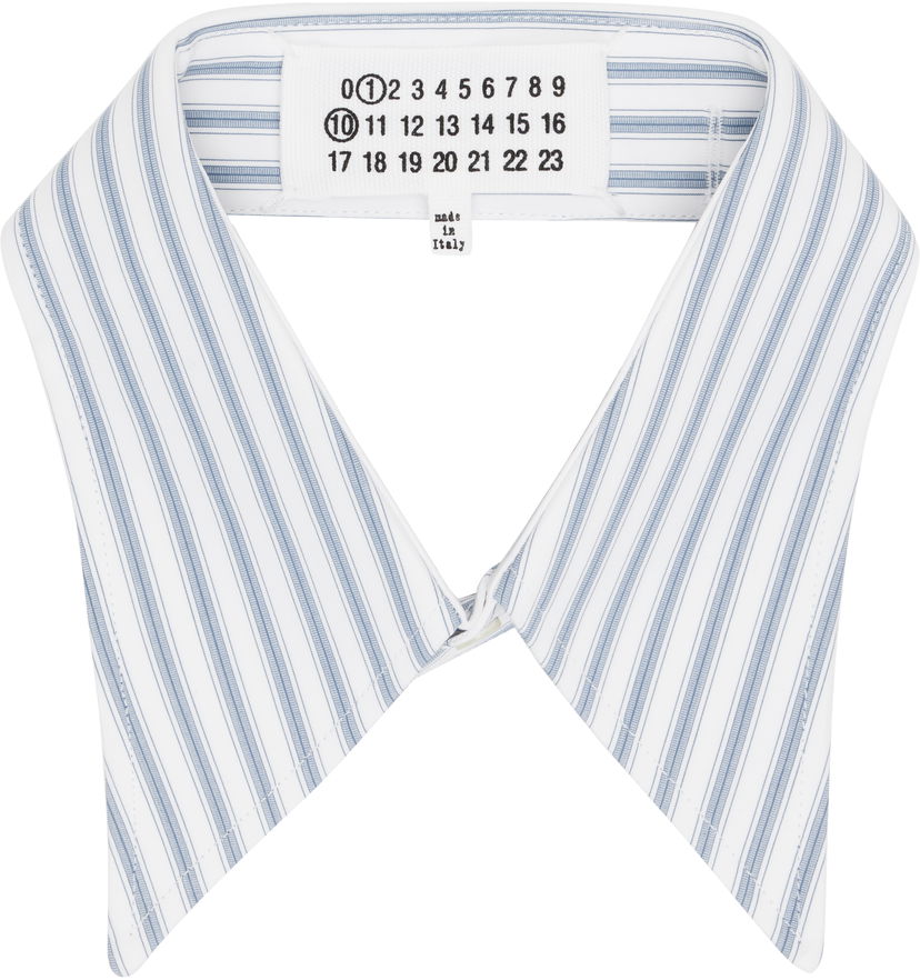 Skjorte Maison Margiela Stripe Collar Hvid | S50FX0035 M35311