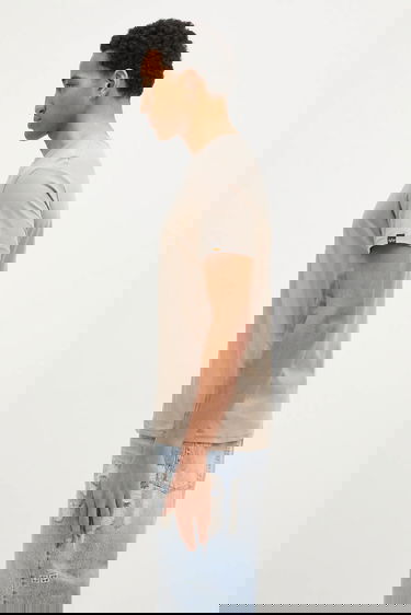 T-shirt Alpha Industries Basic T-Shirt With Print Beige | 100501.679, 2