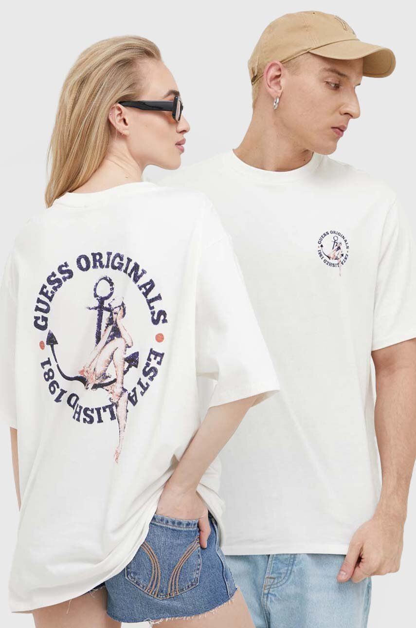 T-shirt GUESS Eco Sailor Tee Beige | M3GI24K9XF3, 0