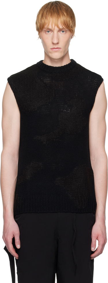 Sweater HELIOT EMIL HELIOT EMIL Ophiolite Knit Vest Sort | SS25_M_07_074_BLK01, 0