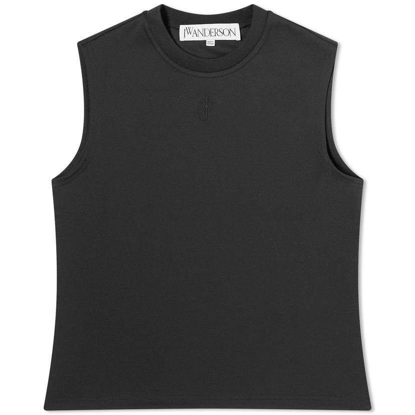 Tanktop JW Anderson Anchor Embroidery Tank Top Sort | JO0216-PG0999-999