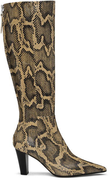 Tøj Aeyde Aeyde Cecilia Tall Boots Beige | A11-KB-PECP75BL83-FW24-957-064, 0