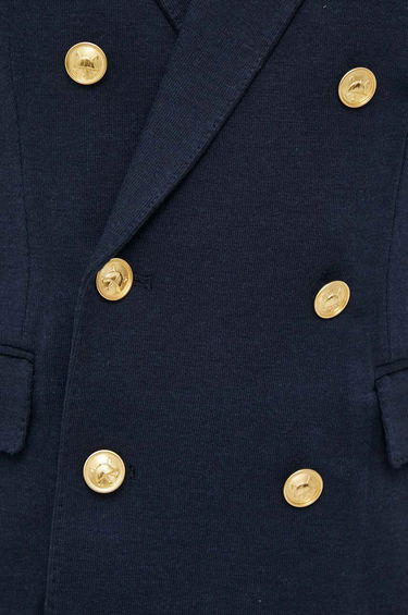 Jakke Polo by Ralph Lauren Double-Breasted Wool-Blend Blazer Mørkeblå | 211910134, 4