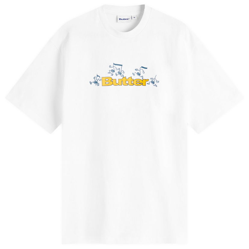 T-shirt Butter Goods Tempo Logo Graphic T-Shirt Hvid | BG252100-WHT