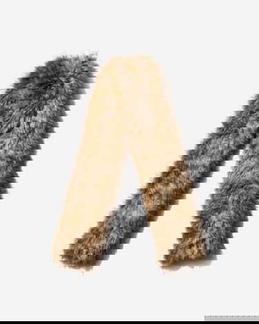 Tørklæde Maison Margiela Faux Fur Scarf Brun | SH0TE0001 001F, 3