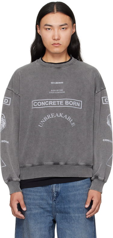 Sweatshirt Han Kjøbenhavn Han Kjobenhavn Graphic Printed Crewneck Sweatshirt Grå | M-134728, 0