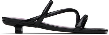 Tilbehør BY FAR BY FAR Morena Nappa Leather Heeled Sandals Sort | MWFHO015CL013BK001PL, 0