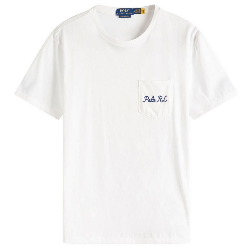 T-shirt Polo by Ralph Lauren Ralph Lauren Custom Slim Fit Pocket T-Shirt Hvid | 710969631001