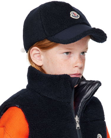 Kasket Moncler Kids' Fleece Baseball Cap Blå | J29543B00024809BY, 1