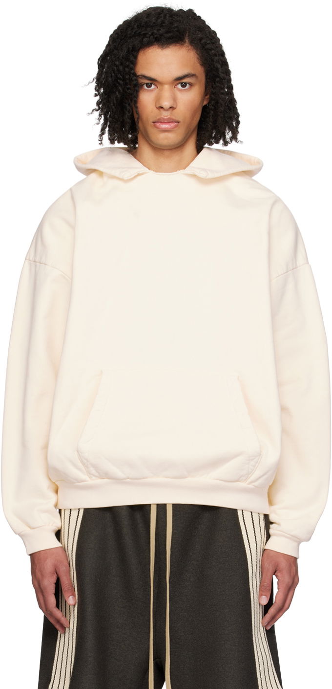 Sweatshirt Fear of God Off-White Patch Hoodie Hvid | FG850-060FLC