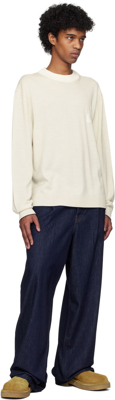 Sweater Jacquemus Jacquemus Tricot Knit Sweater Hvid | 25E255KN539-2431, 3