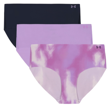 Trusser Under Armour Under Armour Solid 3-Pack Hipster Underwear Lilla | 1383896-575, 0