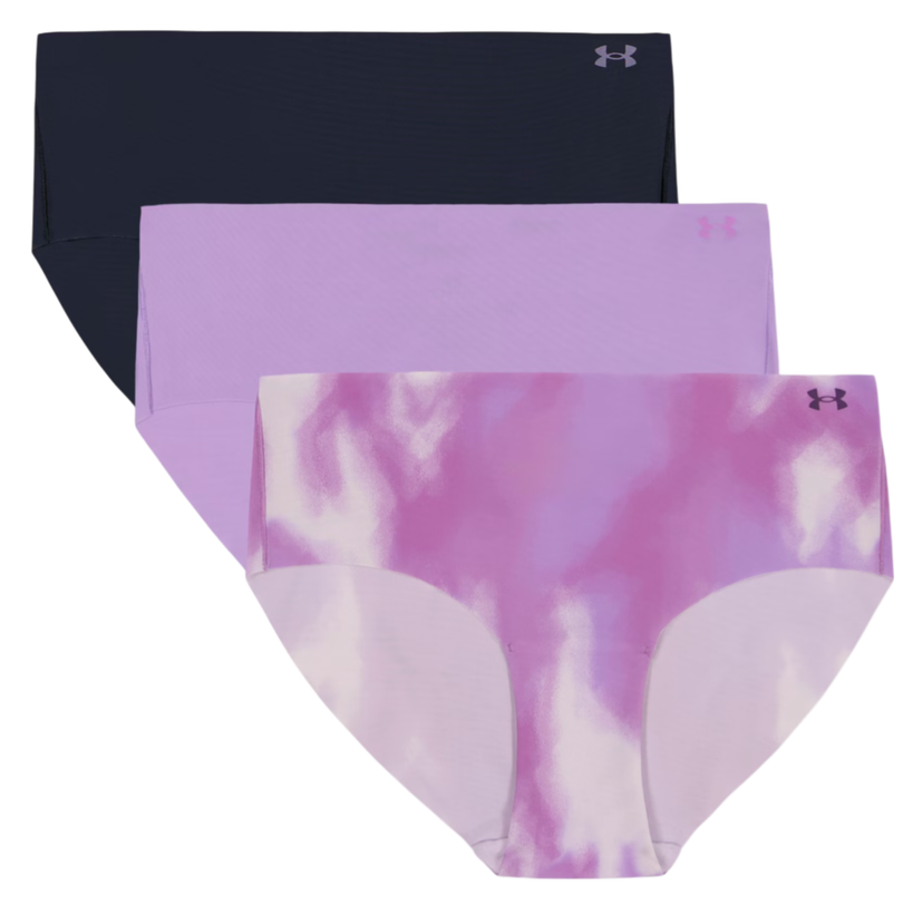 Trusser Under Armour Under Armour Solid 3-Pack Hipster Underwear Lilla | 1383896-575