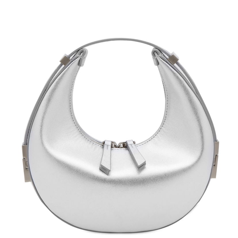 Håndtaske OSOI Mini Silver Leather Shoulder Bag Metalisk | 23SB030-101-09