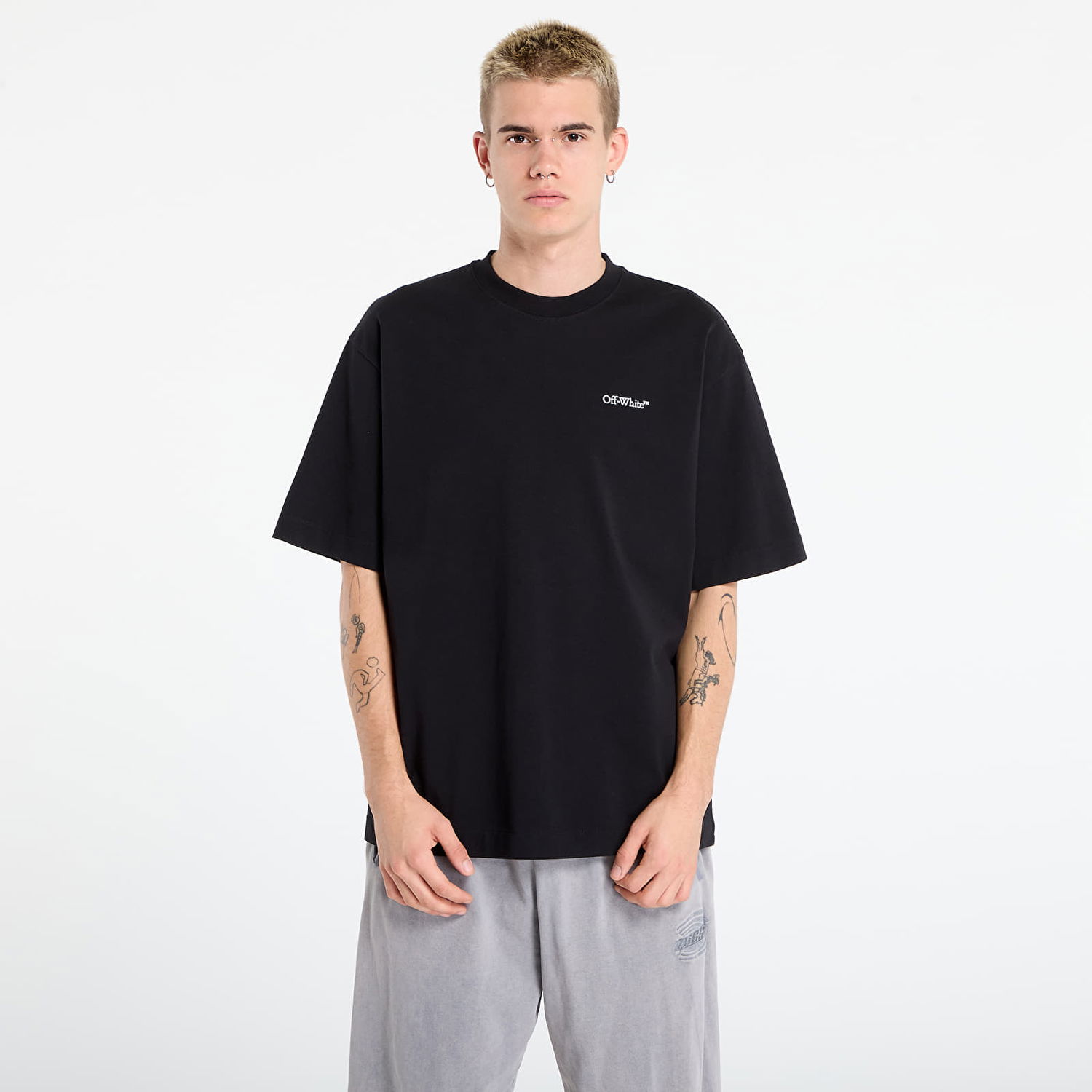 T-shirt Off-White Off-White Half Arrow Skate S/S T-Shirt Sort | OMAA120F25JER0131001, 0