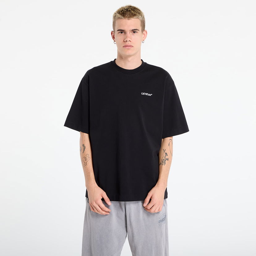 T-shirt Off-White Off-White Half Arrow Skate S/S T-Shirt Sort | OMAA120F25JER0131001
