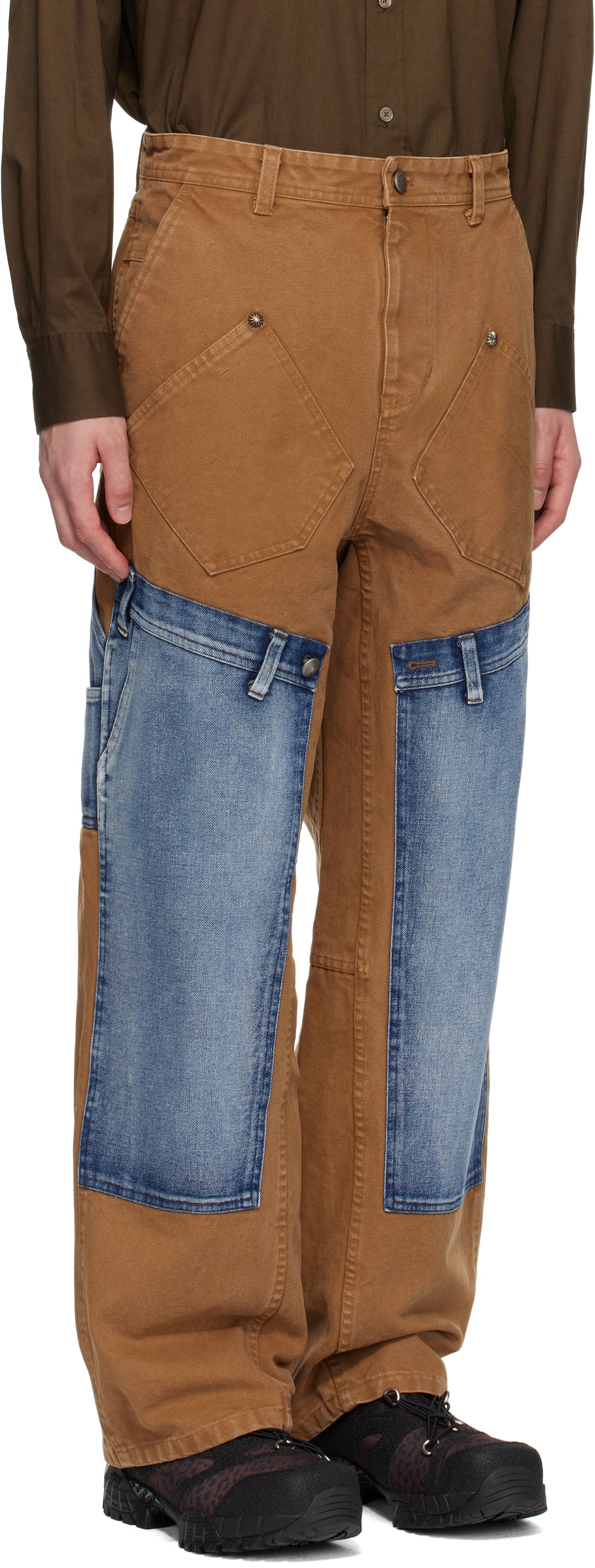 Jeans Andersson Bell Andersson Bell Re-Make Carpenter Jeans Brun | apa810u, 1