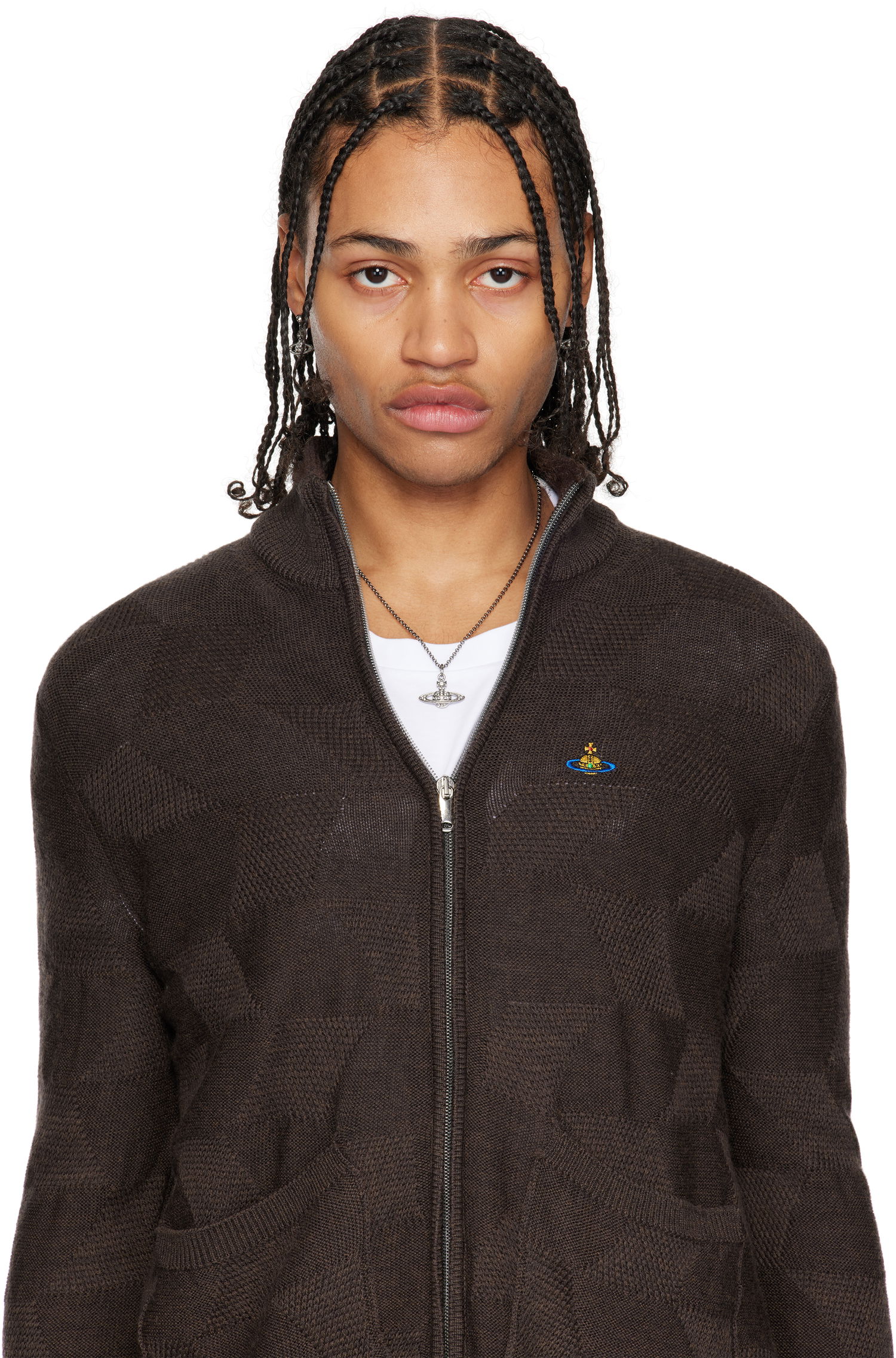 Halskæde Vivienne Westwood Mini Bas Relief Pendant Necklace Metalisk | 63020086-02S108-CN, 1