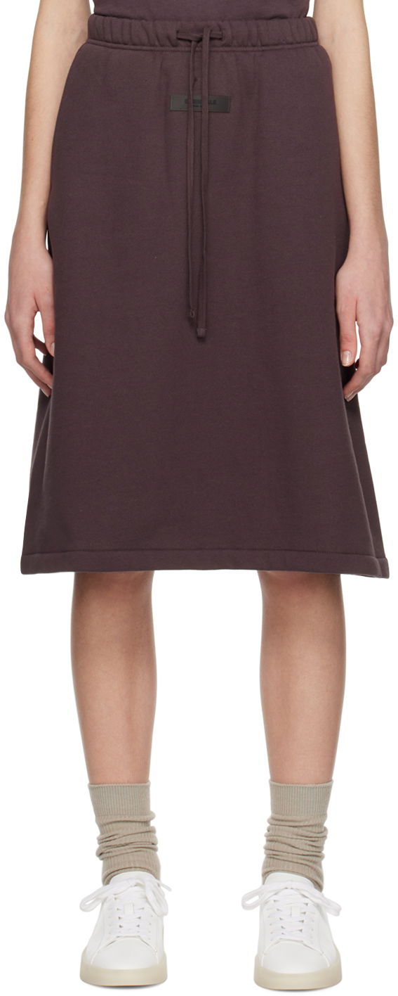 Nederdel Fear of God Drawstring Midi Skirt Lilla | 160BT225035FW