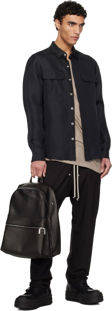 Rygsæk Rick Owens Rick Owens Hollywood Leather Backpack Sort | RA01E0671 LCN, 3