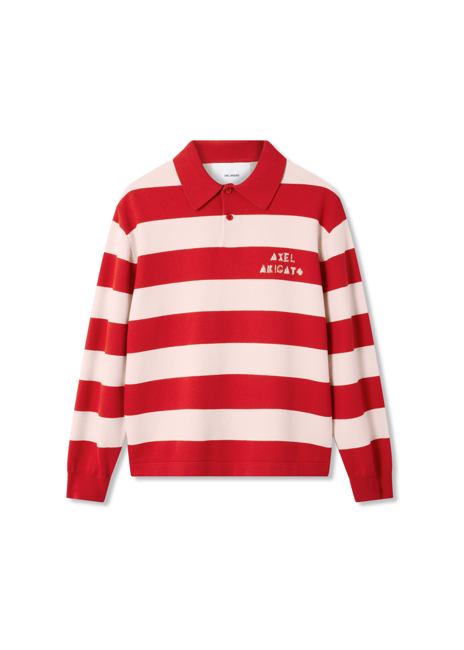 Sweater AXEL ARIGATO Frey Striped Knit Polo Sweater Flerfarvet | A3315004, 0