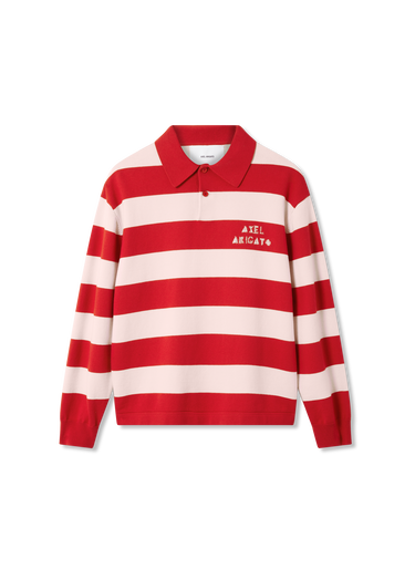 Sweater AXEL ARIGATO Frey Striped Knit Polo Sweater Flerfarvet | A3315004, 0