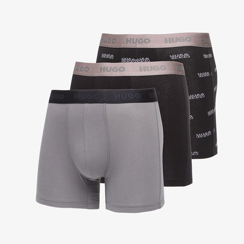 Boksere BOSS Hugo B-Boxer Briefs Gift 3-Pack Multicolor Flerfarvet | 50549177-002