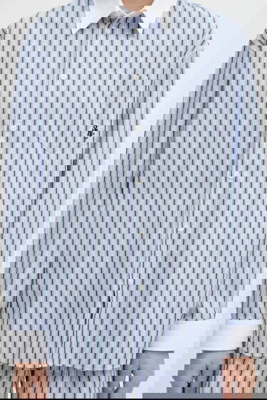 Skjorte Sporty & Rich Src Oversized Striped Shirt with Classic Collar Flerfarvet | SI019621302MU02, 3