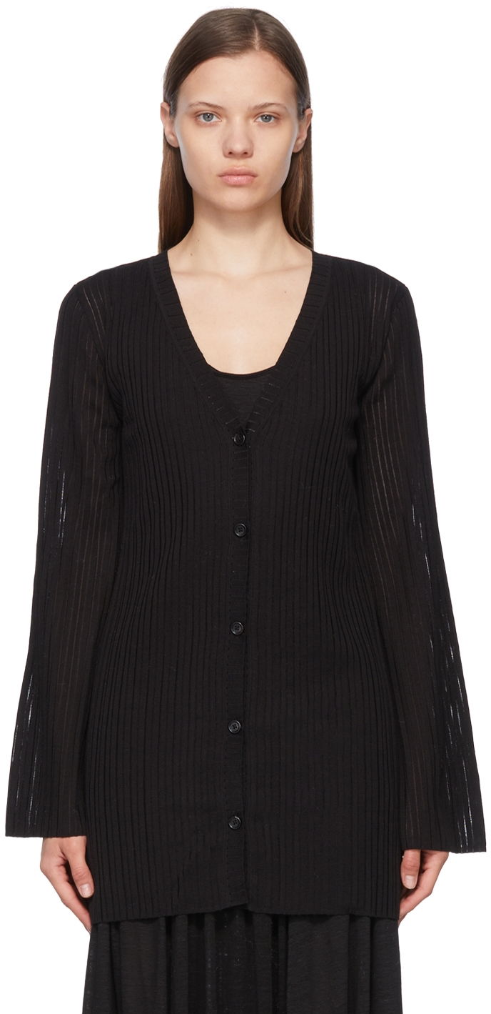 Sweater CHLOÉ Silk Buttoned Cardigan Sort | CHC22UMC05520