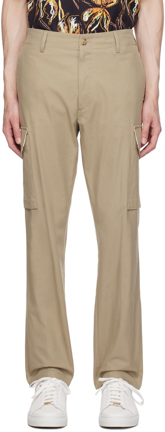 Cargo bukser Paul Smith Paul Smith Cargo Pants with Elasticized Waistband Beige | M1R-417Y-L01314, 0