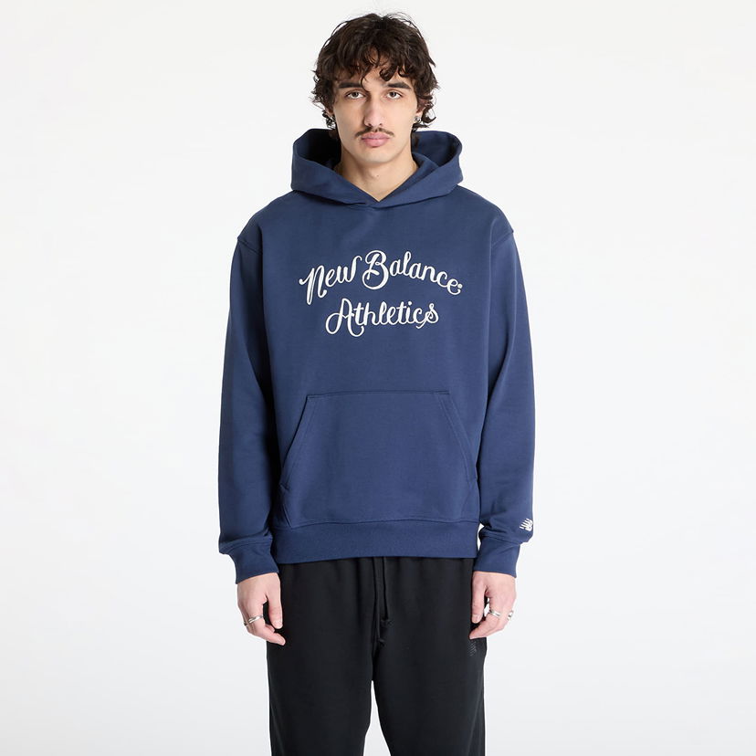 Sweatshirt New Balance Athletics Relaxed League Hoodie Mørkeblå | MT51935NNY