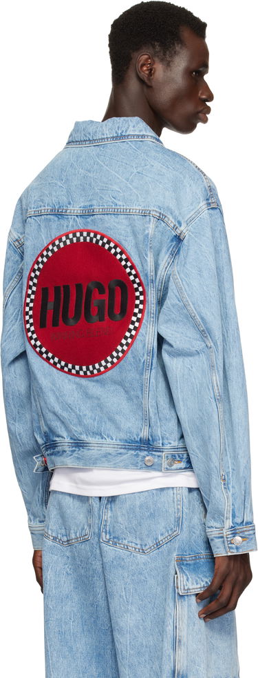 Jakke BOSS HUGO Faded Denim Jacket Blå | 50539200, 2