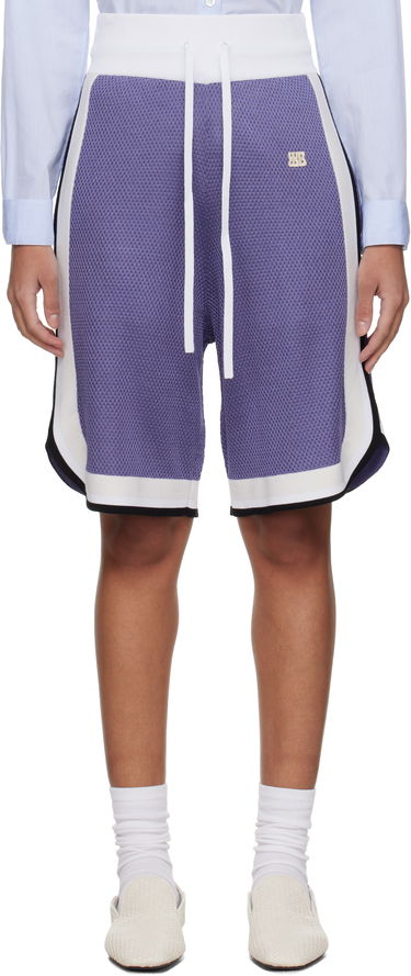 Shorts Wales Bonner Wales Bonner Rio Knit Shorts Lilla | US25KN11-KN01-500, 0