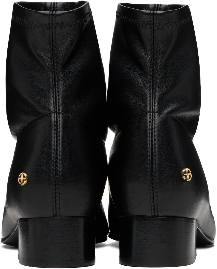 Tøj Anine Bing ANINE BING Hilda Flat Ankle Boots Sort | A-14-1209-000, 1