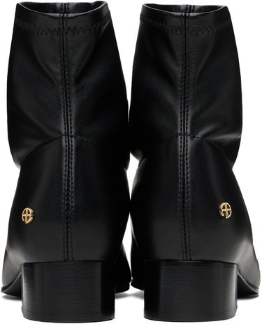 Tøj Anine Bing ANINE BING Hilda Flat Ankle Boots Sort | A-14-1209-000, 1