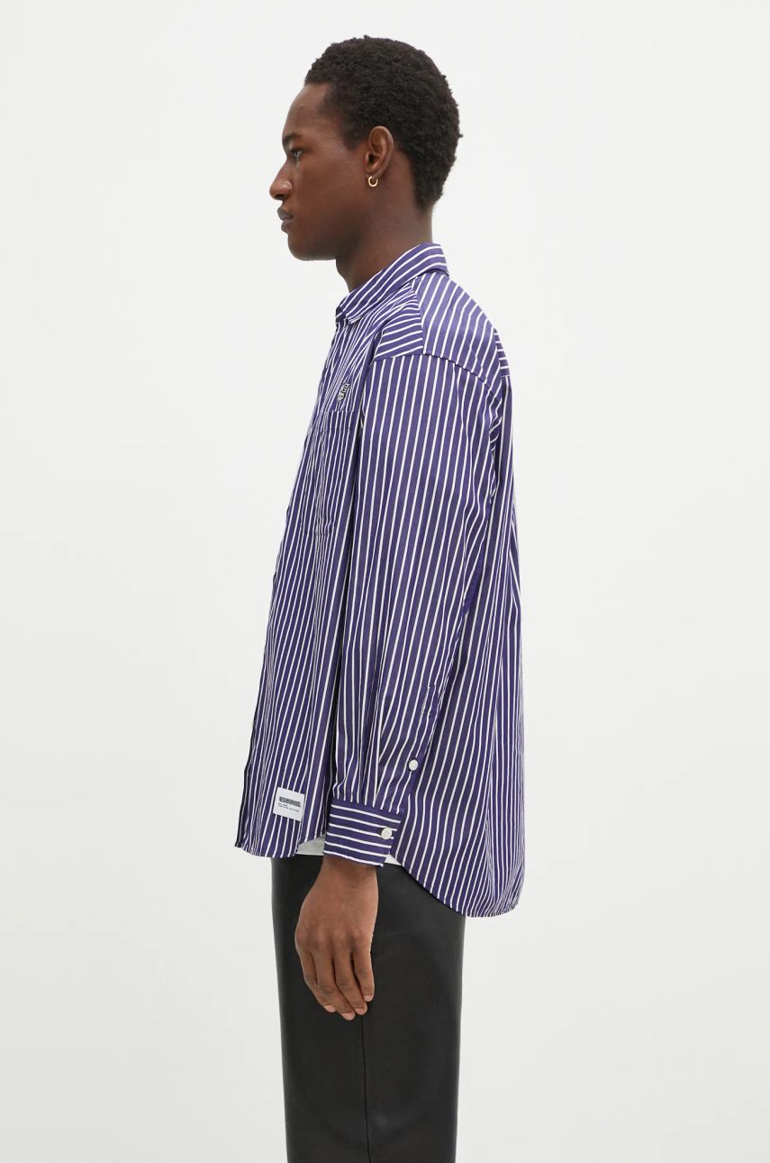 Skjorte Neighborhood NEIGHBORHOOD Striped Regular Fit Shirt Lilla | 242TSNH.SHM03, 1