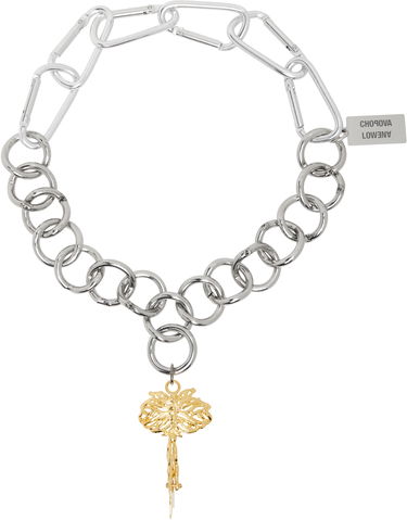 Halskæde Chopova Lowena Chopova Lowena Fly Away Chain Necklace with Carabiner Clasp and Gold-Tone Pendant Metalisk | 6591, 0