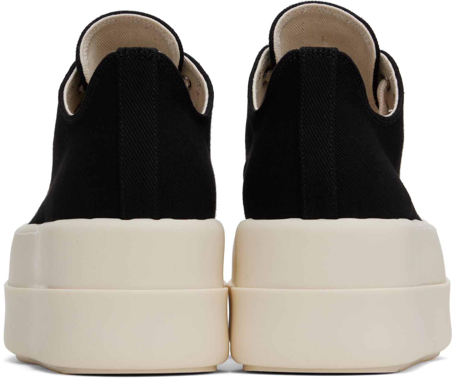 Sneakers og sko Rick Owens Rick Owens DRKSHDW Hollywood Double Bumper Low Sort | DS01E3832 DO, 1