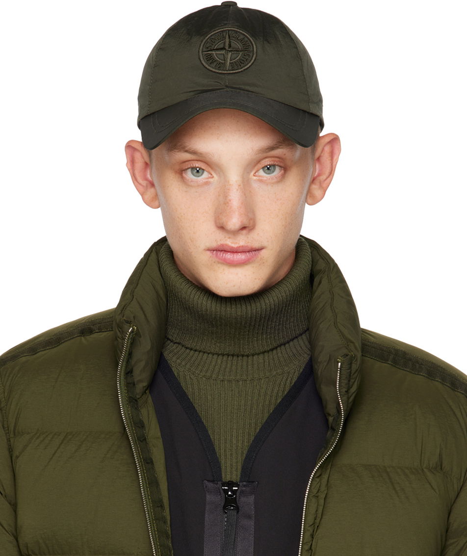 Kasket Stone Island Embroidered Cap Grøn | 791599576, 0
