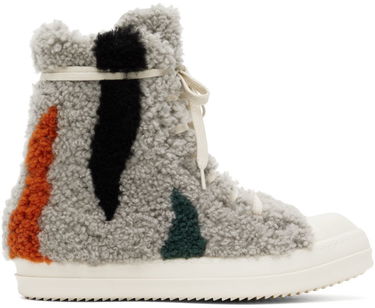 Sneakers og sko Rick Owens Gray Strobe Shearling Grå | RU02B2890 LSHPZE, 0
