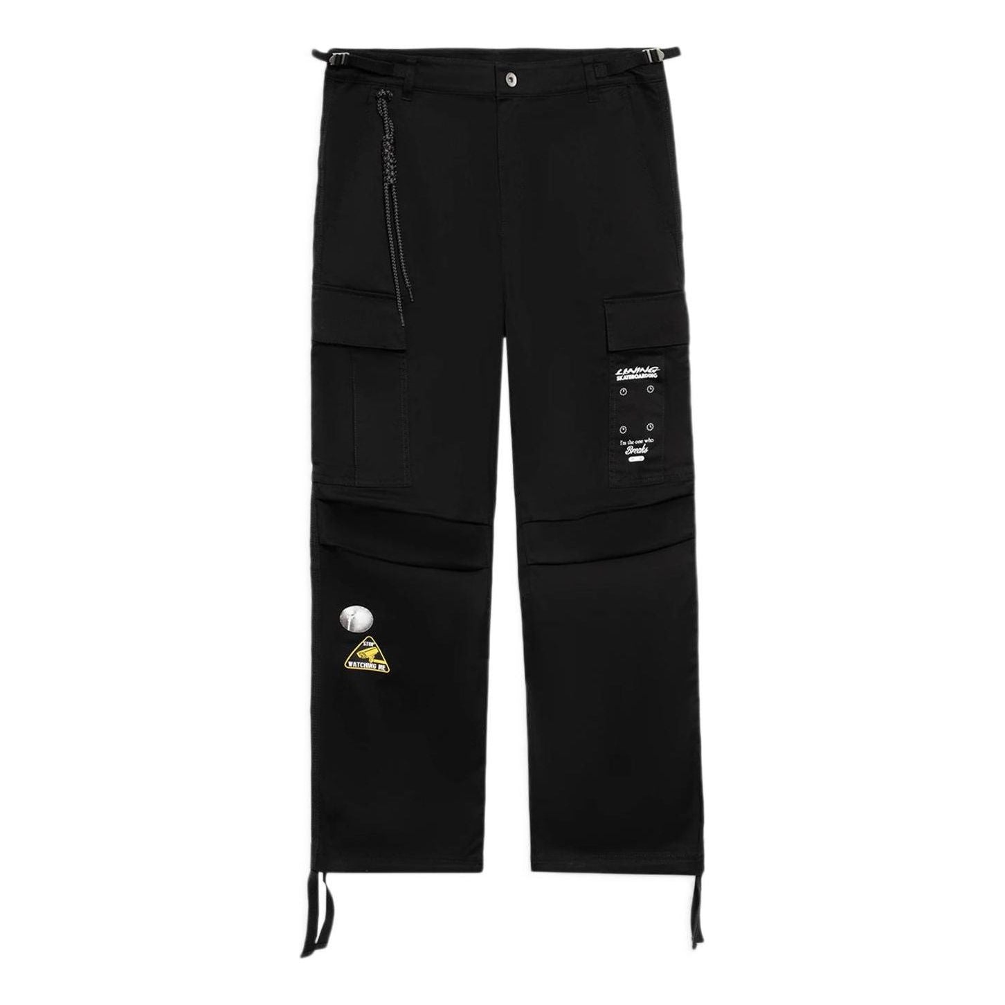 Cargo bukser Li-Ning Skateboarding Graphic Cargo Pants Sort | AKXS153-5, 0