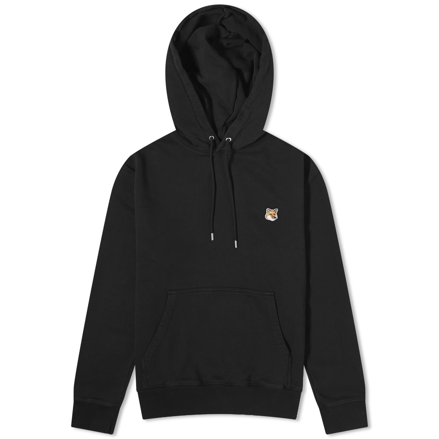 Sweatshirt MAISON KITSUNÉ Patch Regular Hoodie Sort | LM00702KM0001-P199, 0