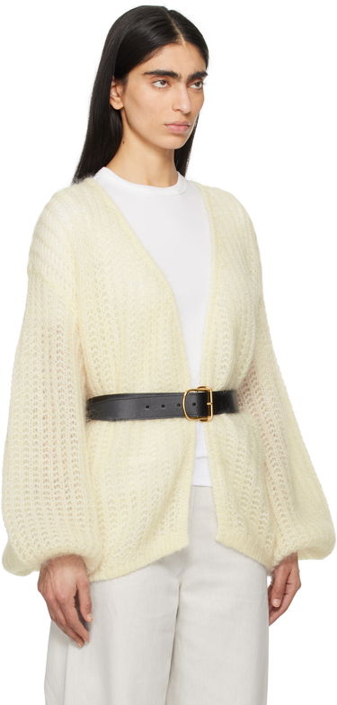 Sweater TOTEME TOTEME Puffed Cardigan Sort | 252-WRT0465-YA0160, 4