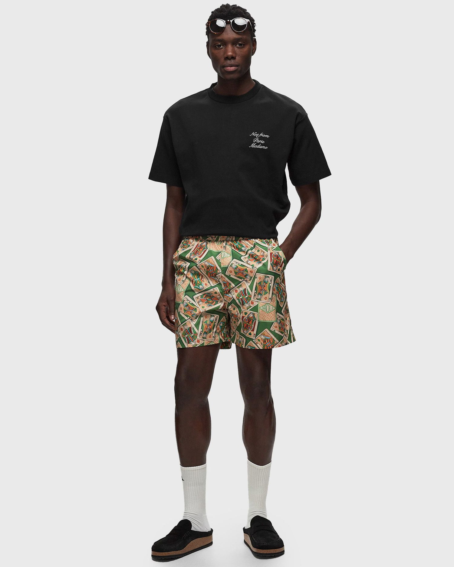 Shorts Drôle de Monsieur Le Short Plage Jeu de Cartes Beige | D-BS141-PL136-GN, 1