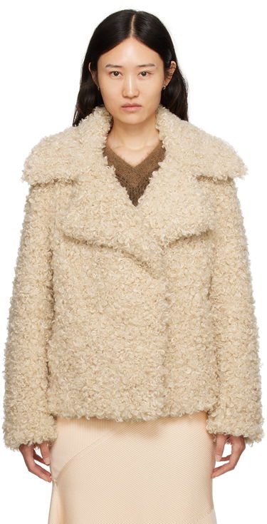 Jakke Stella McCartney Teddy Faux-Shearling Jacket Beige | 6600523CU902, 0