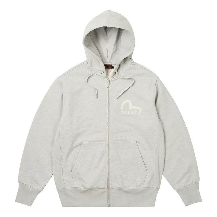 Sweatshirt Palace Evisu Zip Hoodie Grå | 2ESPAM4SW1150OSFLGRYH
