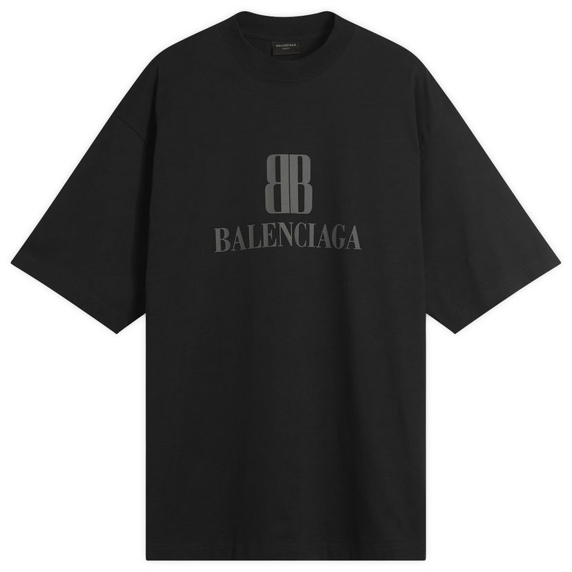 T-shirt Balenciaga Nano BB Logo Dry Jersey Medium Fit T-Shirt, Size Large Sort | 764235-TSVO2-1083