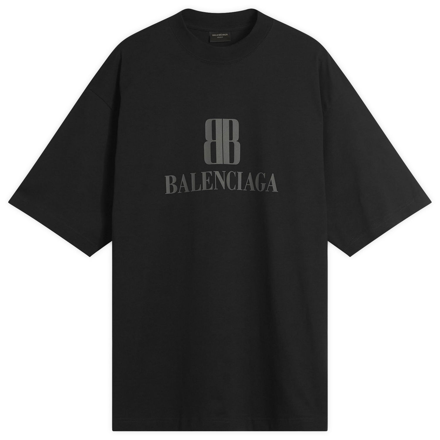 T-shirt Balenciaga Nano BB Logo Dry Jersey Medium Fit T-Shirt, Size Large Sort | 764235-TSVO2-1083, 0